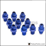 10Pcs/lot An6-1/4Npt Straight Male Oil Cooler Fuel Hose Fitting Adapter
