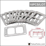 10Pcs/lot Jdm T6 Exhaust Divided Inlet 4 Bolt Gasket Fit Twinscroll Turbocharger Turbo Parts