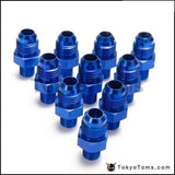 10Pcs/lot Straight Male Oil Cooler Fuel Hose Fitting Adapter An6-1/8Npt