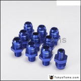 10Pcs/lot Straight Male Oil Cooler Fuel Hose Fitting Adapter An8-1/4Npt