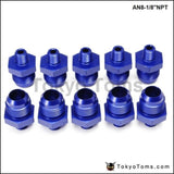 10Pcs/lot Straight Male Oil Cooler Fuel Hose Fitting Adapter An8-1/8Npt