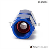 10Pcs/set Blue 2-Side Female Swivel Hose End Fuel/fluid 4An Fitting Adapter Universal Oil Cooler