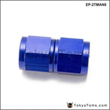 10Pcs/set Blue An8 Universal Swivel Oil Fuel Line Hose End 2-Side Female Fitting Cooler