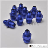 10Psc/lot Hose End Fitting / Oil Cooler Fitting An6-An8 For Braided Stainless Steel Hose (Blue H Q)