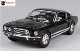 1:18 1967 Ford Mustang Gta Fastback Muscle Alloy Car Model Diecast Model Toy Black