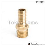 1/2 Inch Hose Barb X 3/8 Npt - Male Insert Brass Fitting For Fuel Pump/oil Cooler Honda Civic Turbo
