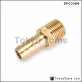 1/2 Inch Hose Barb X 3/8 Npt - Male Insert Brass Fitting For Fuel Pump/oil Cooler Honda Civic Turbo