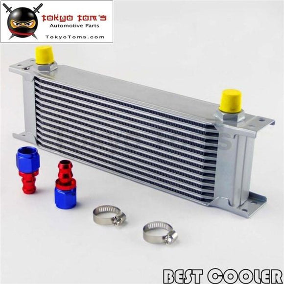 13 Row 8An Universal Engine Oil Cooler 3/4Unf16 + 2Pcs An8 Straight Fittings