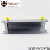 13 Row 8An Universal Engine Transmission Oil Cooler 3/4Unf16 An-8 Silver