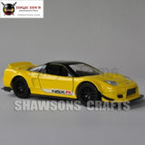1:32 Diecast Car Model Toys Jada Honda Nsx-R 2002 Pull Back Miniature Replica Yellow