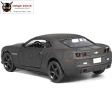 1:36 Scale Chevrolet Camaro Diecast Metal Car Model For Collection Alloy With Pull Back Matte Black