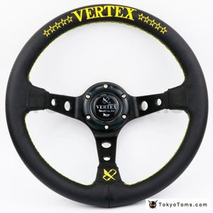 13'' 320mm VX Yellow Stitch 10 Star Steering Wheel [TokyoToms.com]