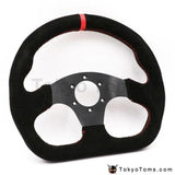 13" 325mm Universal Genuine Suede Leather Steering Wheels [TokyoToms.com]