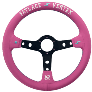 13" 330mm Pink FATLACE "Style" Steering Wheel [TokyoToms.com]