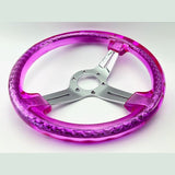 13" 330mm Pink Twister Steering Wheel [TokyoToms.com]