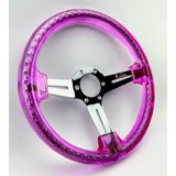 13" 330mm Pink Twister Steering Wheel [TokyoToms.com]