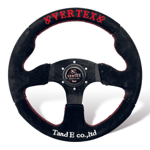 13" 330mm VX "Flat" Style Black Steering Wheel [TokyoToms.com]