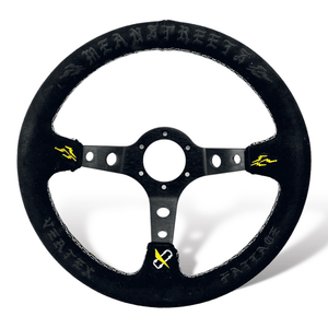 13" 330mm VX "Mean Street" Style Black Steering Wheel [TokyoToms.com]