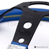 13" 330mm VX Style 10 Stars Blue Leather Steering Wheel [TokyoToms.com]