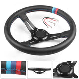 13.5'' 345mm Dishie PVC Leather Steering Wheel [TokyoToms.com]