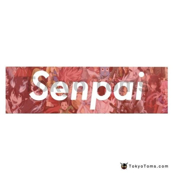 13cm x3.8cm For Senpai  Anime Sticker