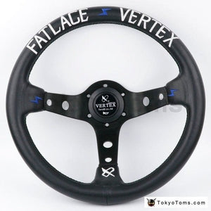 13inch 330mm Dark Blue FATLACE Style Steering Wheel [TokyoToms.com]