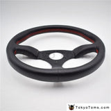 14" 350mm Leather Steering Wheel [TokyoToms.com]