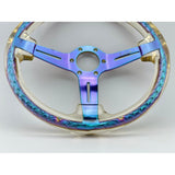 14" 350mm Neo Chrome Twister Steering Wheel [TokyoToms.com]
