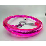 14" 350mm Neo Pink Twister Steering Wheel [TokyoToms.com]