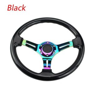 14" 350mm Neo Steering Wheel - Black [TokyoToms.com]