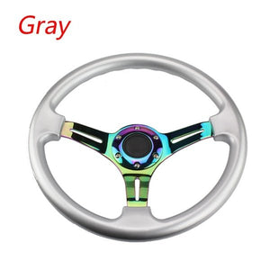 14" 350mm Neo Steering Wheel - Gray [TokyoToms.com]