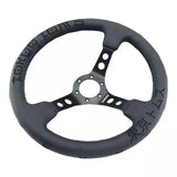 14" 350mm The Original "BARBWIRE" Leather Steering Wheel [TokyoToms.com]
