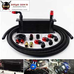 16 Row 248Mm An10 Universal Engine Oil Cooler British Type+M20Xp1.5 / 3/4 X Filter Relocation+3M