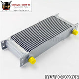 16 Row 8An Universal Engine Transmission Oil Cooler 3/4Unf16 An-8 Silver