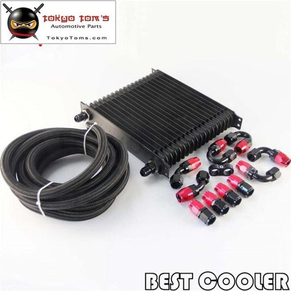 19 Row Trust An10 Engine Oil Cooler + 5M Line W/ Hose Fittings Kit