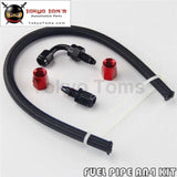 1Ft Foot An4 Stainess Steel Braided Oil Fuel Hose+ 90 Deg & Straight Swivel Fittings