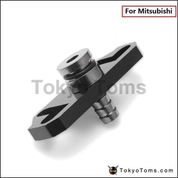 1Pc Black Turbo Fuel Rail Delivery Regulator Adapter For Sard Fit Mitsubishi Systems
