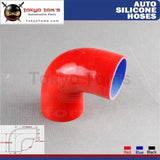 1Pcs 90 Degree 2.36 60Mm Silicone Elbow Coupler Intercooler Turbo Hose L=90Mm Black / Red Blue