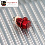 1Pcs M12X1.5 Magnetic Engine Oil Pan Drain Filter Adsorb Plug Bolt + Washer Red