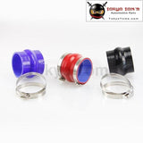 2.25 57Mm Hump Straight Silicone Hose Intercooler Coupler Tube Pipe+Clamps