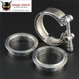 2.25 Inch 57Mm V Band Clamp Turbo Downpipe Stainless Steel Female Male Flange