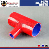 2.25 T Piece Silicone Hose 57Mm Shape Tube Pipe 25Mm Id Spout L=130Mm 1Pcs Black / Red Blue