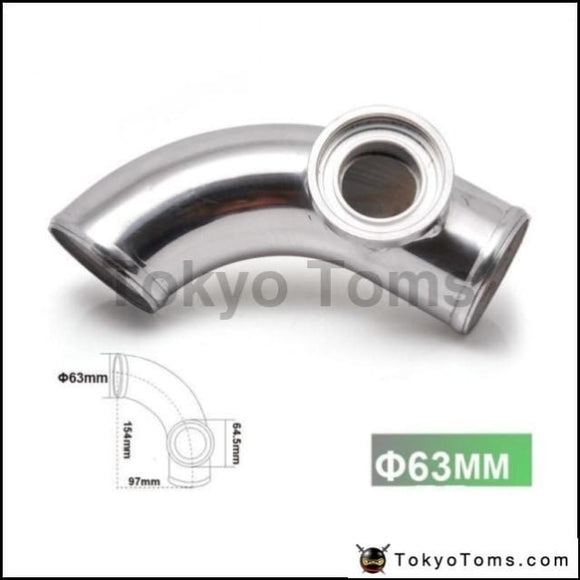 2.48 63Mm 90 Degree Flange Pipe Fit For Type-2 Ii 2 Adjustable Sqv Bov Blow Off Valve