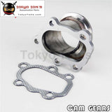 2.5 63Mm V-Band Clamp Flange Turbo Down Pipe Adapter For T25 T28 Gt25 Gt28