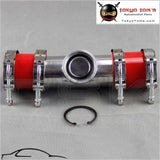2 50Mm Ssqv Sqv Blow Off Valve Adapte Bov Turbo Intercooler Stainless Steel Pipe +Silicone Red