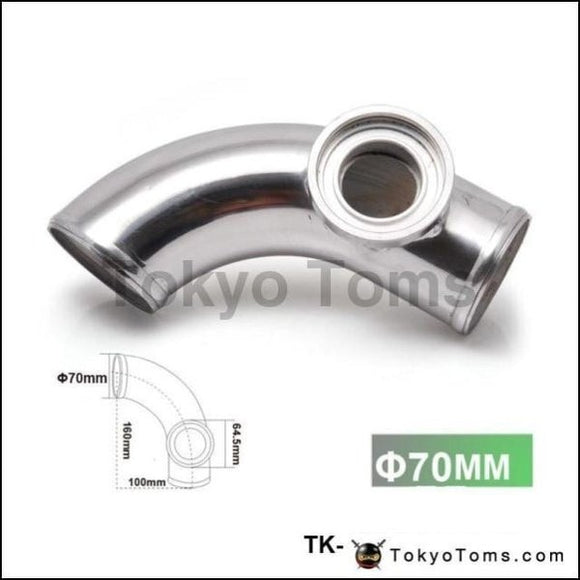 2.75 70Mm 90 Degree Flange Pipe Fit For Type-2 Ii 2 Adjustable Sqv Bov Blow Off Valve