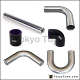 2.75 70Mm Aluminum Turbo Intercooler Piping Kit Pipes Clamp Coupler Universal L:450Mm For Bmw E39