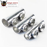 2.75 70Mm Universal Dual Two Inlet Blow Off Valve Adapter Flange Pipe For Bov Aluminum Piping