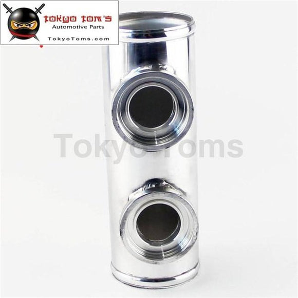 2.75 70Mm Universal Dual Two Inlet Blow Off Valve Adapter Flange Pipe For Bov Aluminum Piping