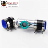 2.75 Type R Rs Rz Bov Blow Off Valve Flange Adapter+Silicone Hose Clamps Kit Red / Blue Black